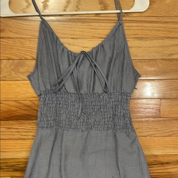 Rouje Paris blue Gingham Cassandre smocked dress size 40 - Picture 3 of 9